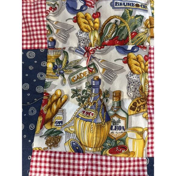 Quilt Handmade in‎ Excellent Condition 72”x172” French Bistro Style - Picture 3 of 9
